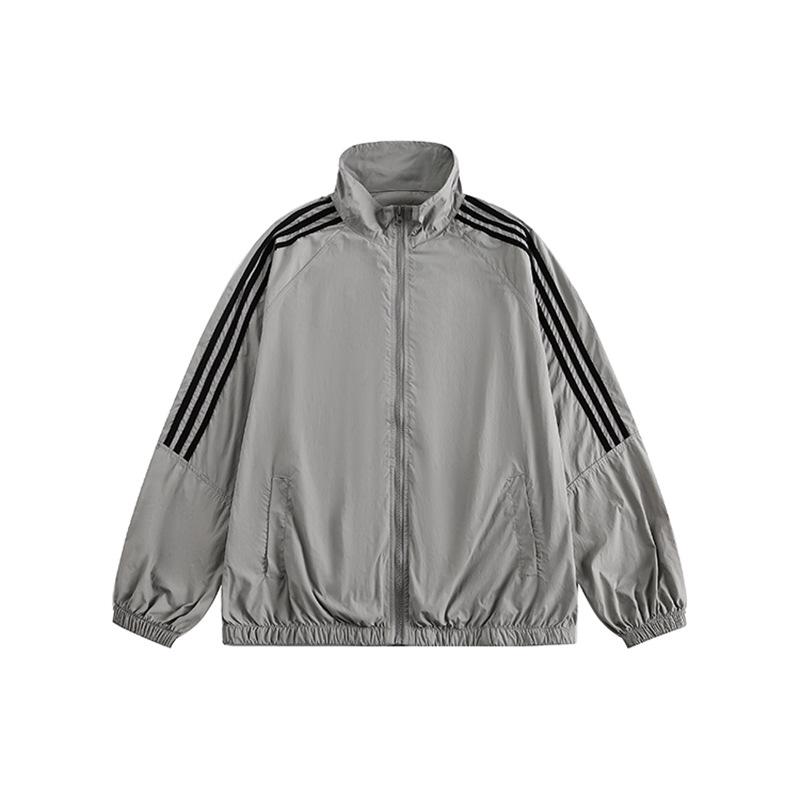 Summer 2024 Breathable Ice Silk Sports Suit: UV-Protective, Korean-Style Two-Piece Jacket