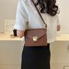 Chic Summer 2023 Small Square Bag Fashionable Street Style Pu Crossbody Bag