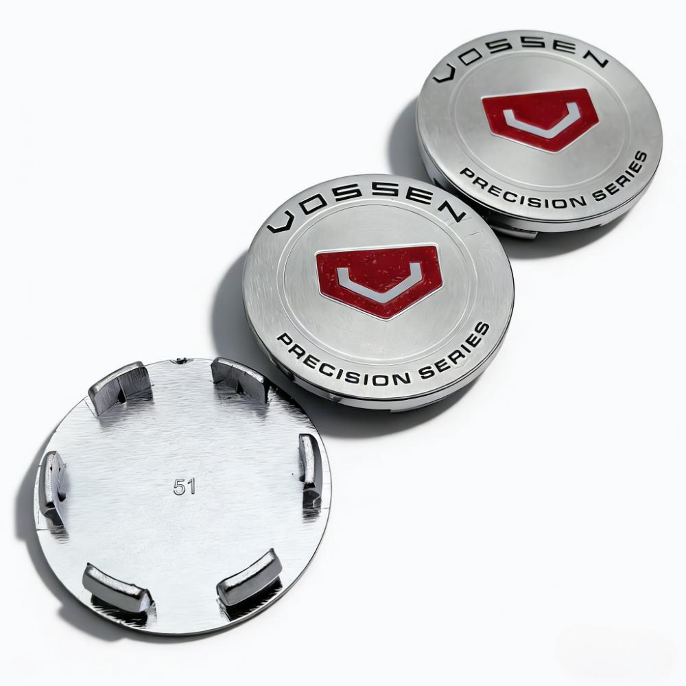 4pcs VOSSEN Logo Emblem Badge Car Wheel Center Caps 51mm 46mm Rim Hub Center Dust Cover Wheel Hubcaps Replace Car Accessrories