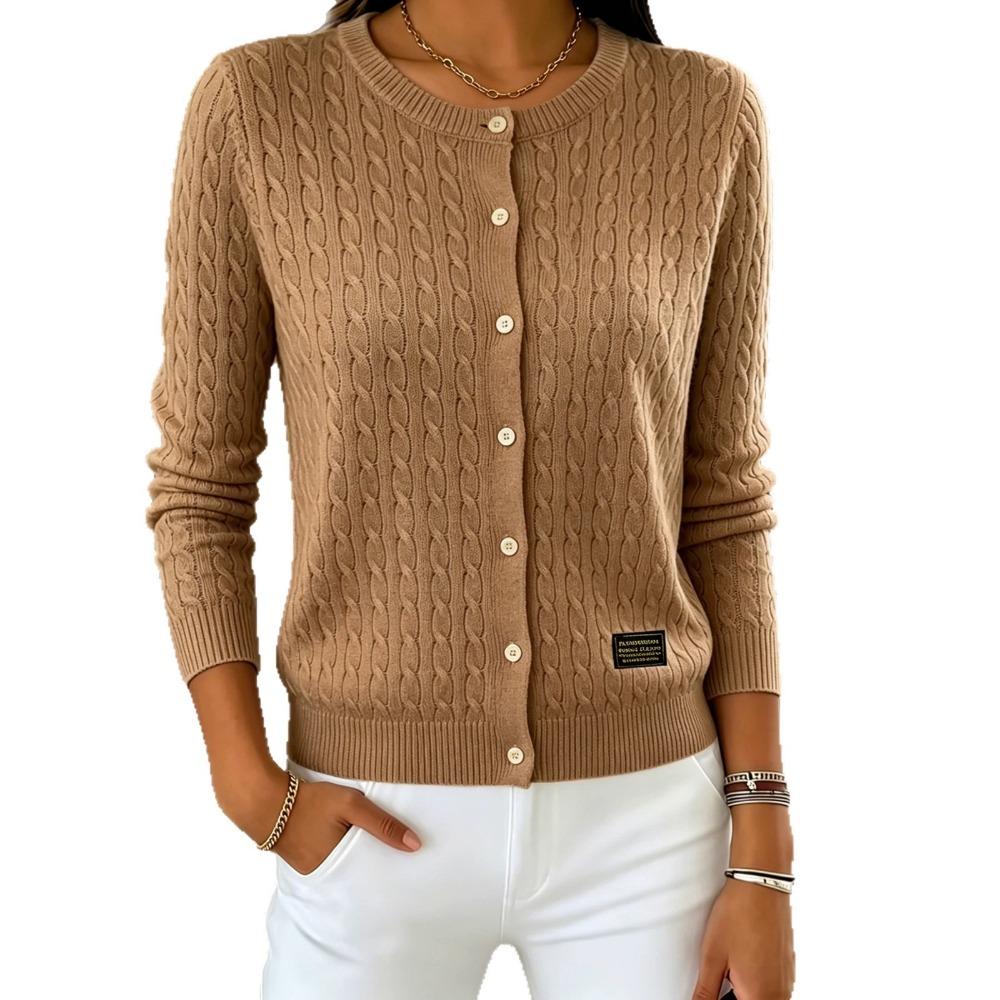 **Cardigan da Donna a Maglia con Bottoni, Color Block, Design con Bavero, Giovanile, Versatile, Manica Lunga, Comodo, Stile Casual, Maglione**