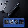 Strobe Mode Emergency Lamp Mini Rechargeable Flashlight, 3 Lighting Modes Adjustable Focus Bright Waterproof Metal Flashlight LED Portable for Camping