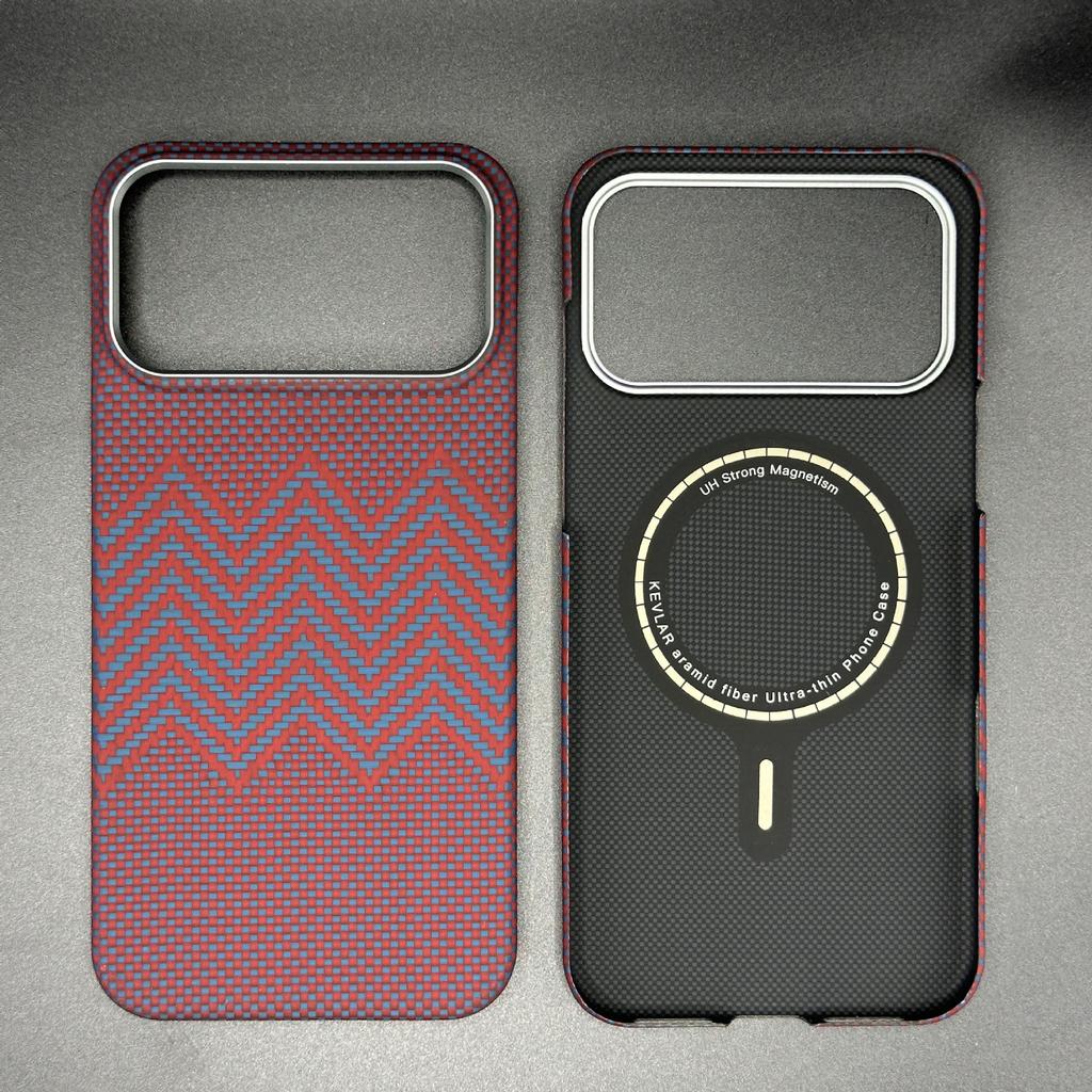 Real Carbon Fiber Case for iPhone 17 Air 16 15 Pro Max MagSafe Kevlar Phone Cover Aramid Fiber Tough Case for iPhone 16/15/14
