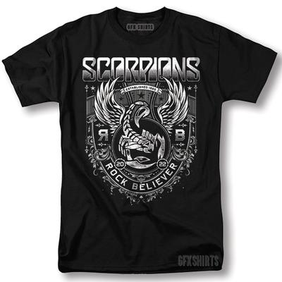 Scorpions Shirt Rock Concert Tour Vintage Graphic Design T-Shirt