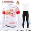 New Men's Winter Thermal Fleece Cycling Jersey Sets Long Sleeve Bicycle Clothing MTB Bike Wear 2027 Sports Wear Set