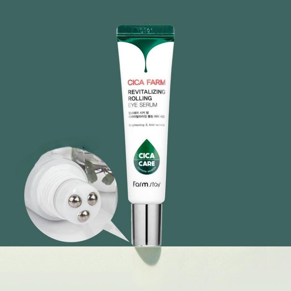 Farmstay Cica Farm Revitalizing Rolling Eye Serum Soothing Hydrating 25ml