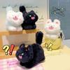 Cute Plush Pet Cat Doll Hanging Angry Kitten Doll Key Chain Gift Bag Hanging Ornaments