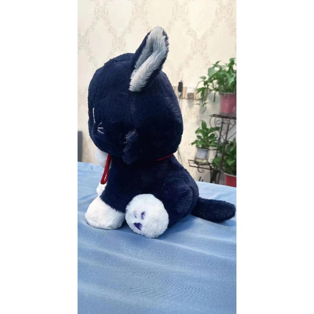 40cm Big Scaramouche Cat Cute Plush Doll Genshin Impact Wanderer Pet Cosplay Stuffed Pillow Animal Toy
