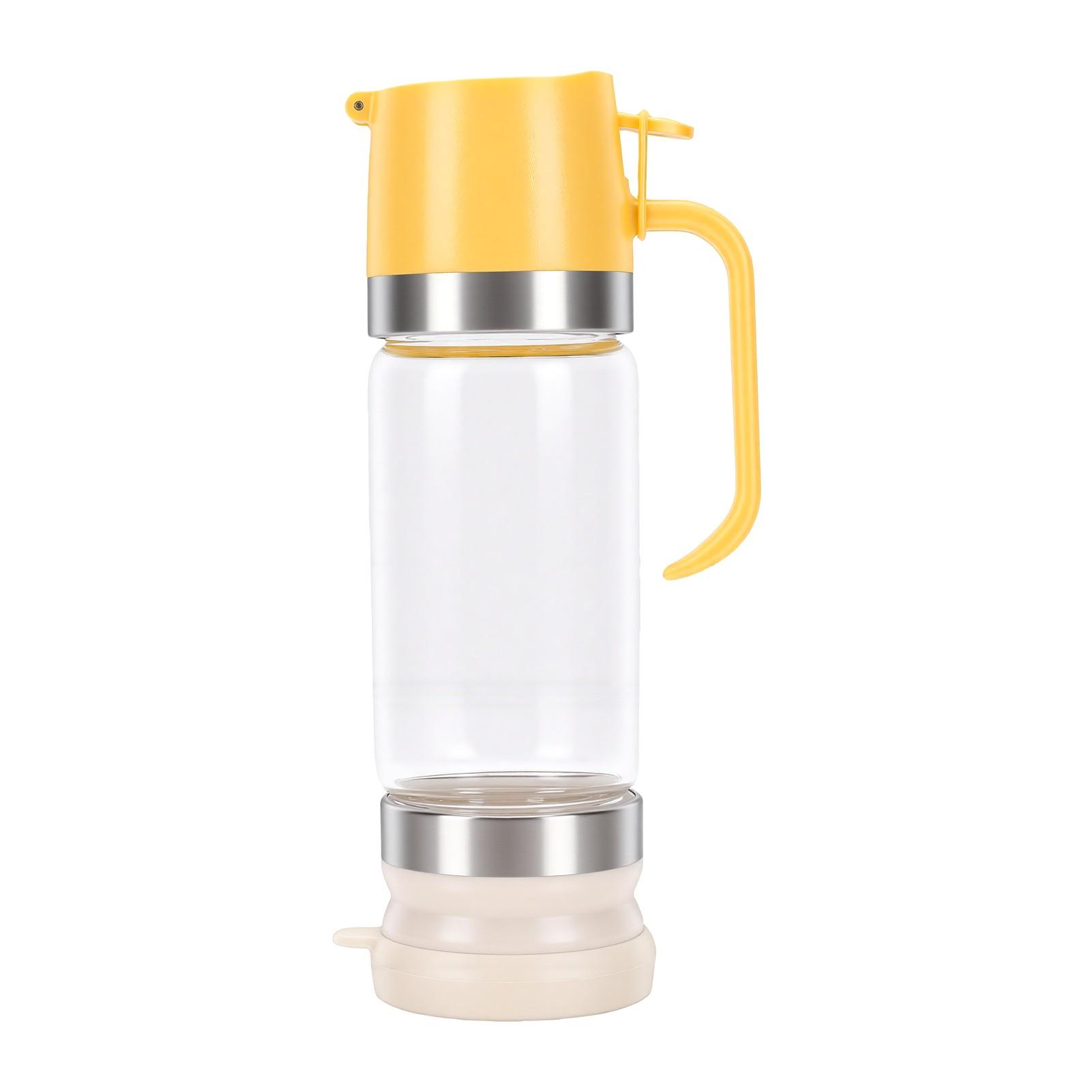 Honingdispenser 350ml Glazen Honingpot Druppelvrije Perspomp Siroopdispenser Makkelijk Schoon te Maken Brede Opening Borosilicaatglas Voor Keukenblad
