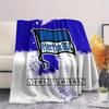 1PC Hertha BSC Patterned Flannel Blanket Suitable For All Seasons for Home Decor Warmth and Comfort Gifts Holiday Present