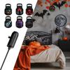 Skull Nightlight Usb Powered Rotating Halloween Light Ghost Led Lamp Rugged Switchable Pattern Light For Hallways Party Scene