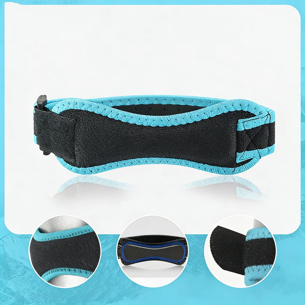 1PCS Adjustable Patellar Tendon Knee Support Strap, Shock Absorption Compression Knee Brace for Basketball Sports
