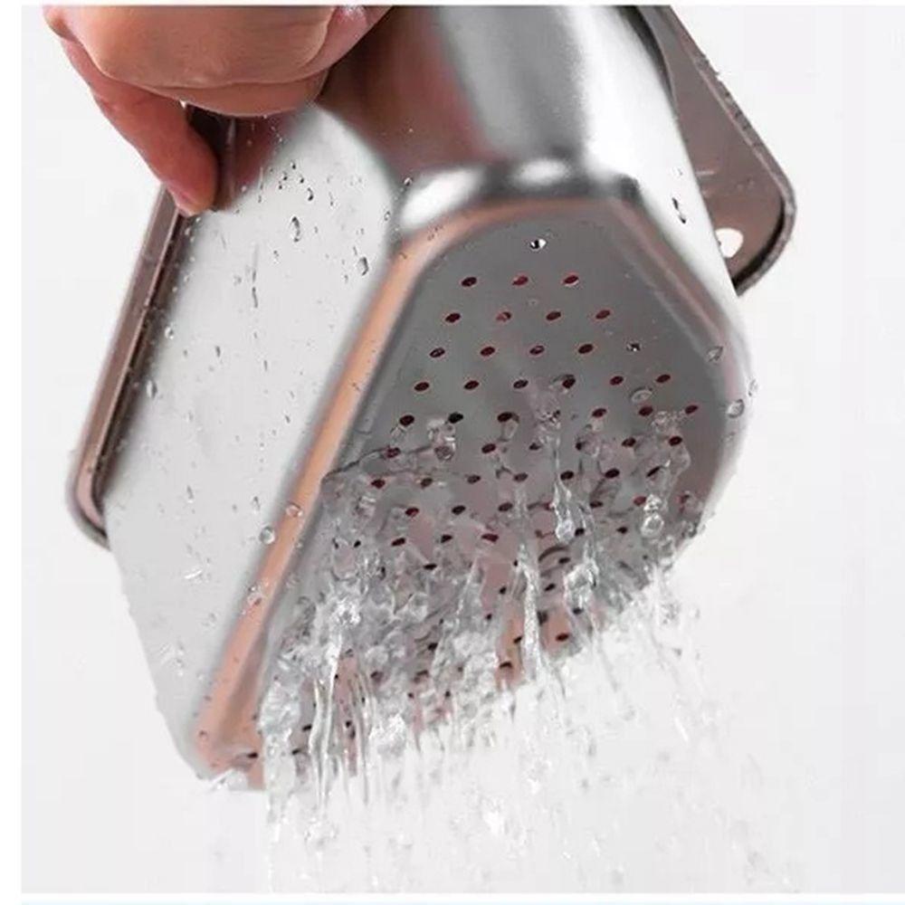 Triangle Shape Kitchen Sink Filter Corner Strainer Design Dual Function Triangle  Bathroom Storage