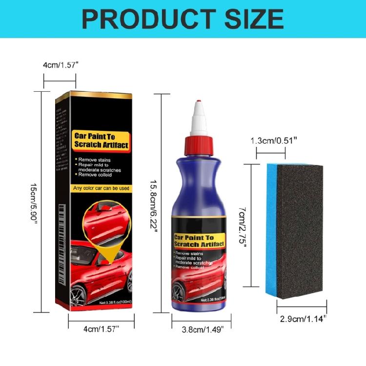 Car Scratch Remover Paint Care Tool Auto Swirl Remover Scratches Repair Polishing Agent with Wipe Sponge