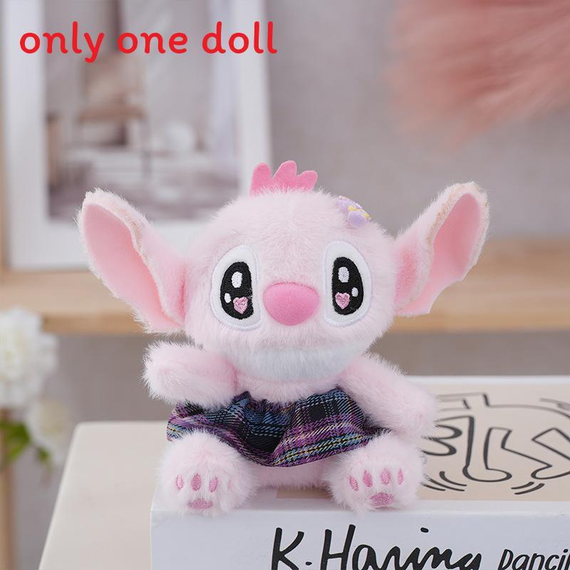 

Plush Stitch Keychain With Soft Pp Cotton Filling For Cute Bag Decor Pink