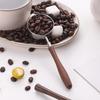 304 Stainless Steel Measuring Spoons with Rosewood Handle for Baking, Coffee, Milk Powder, and Seasoning.