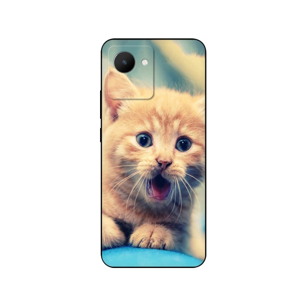 Für Realme C30 Hülle Rückseite für OPPO RealmeC30 4G C 30 Handyhülle Weiche Silikonhülle Schutzstoßfänger Funda Schwarze TPU-Hülle