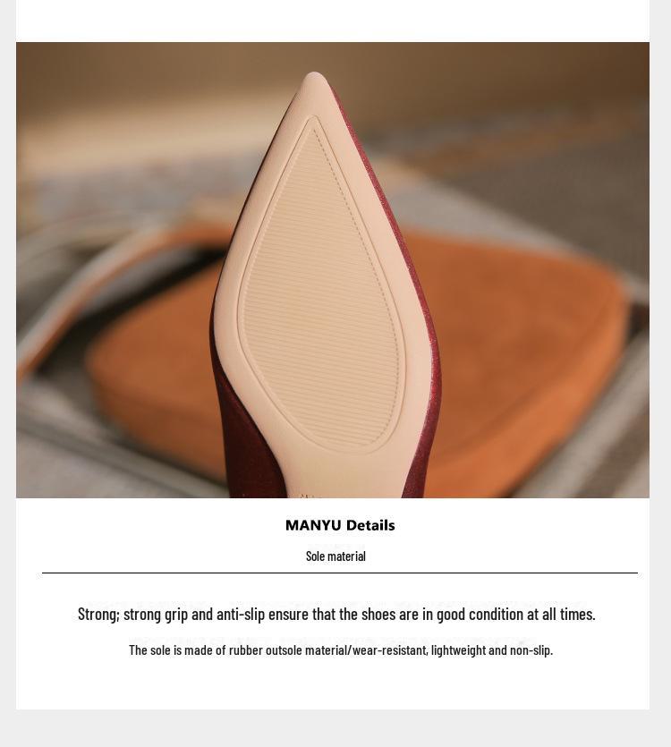 Women's High Heel Bow Shoes - Wine Red/Black (Autumn/Winter Collection)