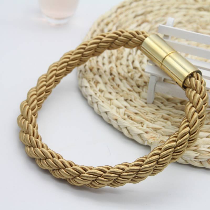 Magnetic Tiebacks Curtain Modern Simple Style Drape Backs Weave  Rope Holdback