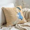 Cushion Cover  Linen  SkinFriendly Soft Decorative Case for Sofa Home Decor Bunny Drop Anime Pillow cover