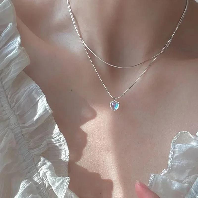 Xiaomi Beliebte funkelnde Halskette für Frauen Silber Farbe Schlüsselbein Kette Choker Modeschmuck Hochzeit Party Geburtstagsgeschenk