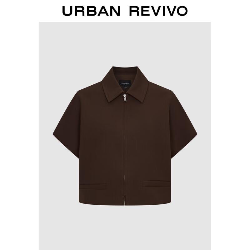 UR Women s 2025 Autumn Lapel Zip Short Jacket