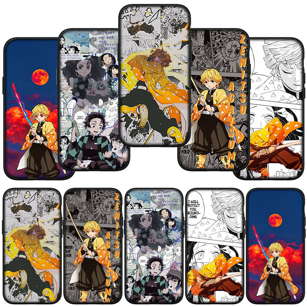 Handyhülle für Samsung Galaxy S25 S23 S22 S24 Ultra FE A05 A06 A15 A16 A36 A37 A35 A54 A55 A56 A57 A25 A26 A53 A17 Agatsuma Zenitsu Demon Slayer Hülle