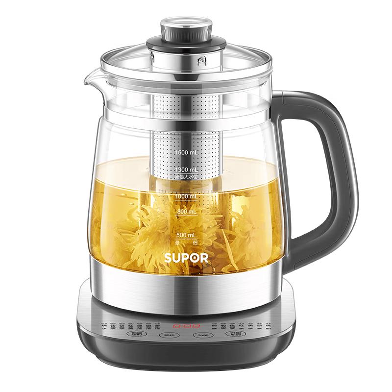 Supor 1.5L Multifunction Electric Health Pot & Tea Maker CN plug (adapter included)