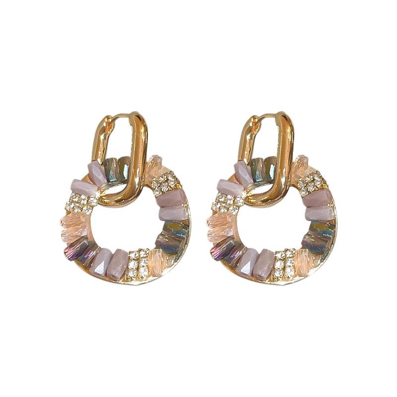 Rhinestone Crystal Geometric Ear Cuff: Elegant Earring with Personality and Sophisticated Style for Women