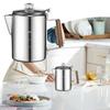 6/9 cups Percolator Coffee Pot Stainless Steel Coffee Maker Milk Tea Pot Camping Kettle Stovetop Percolator Portable Machine
