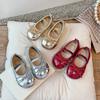 Children Little Leather Shoes for Girls Spring&Autumn New Fashion Korean Soft Bow Anti Slip Fashion Princess Single Shoes
