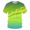 Summer Fashion Colour Light Spectrum Men T-shirt New Casual Printing Fun Tees Trend Personality Leisure O-neck Short Sleeve Tops