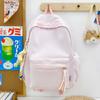 Schoolbag Korean Version Mori Series Literary and Artistic Backpack for Middle School Students In Class, Schoolbag Harajuku Versatile Plaid Girl 