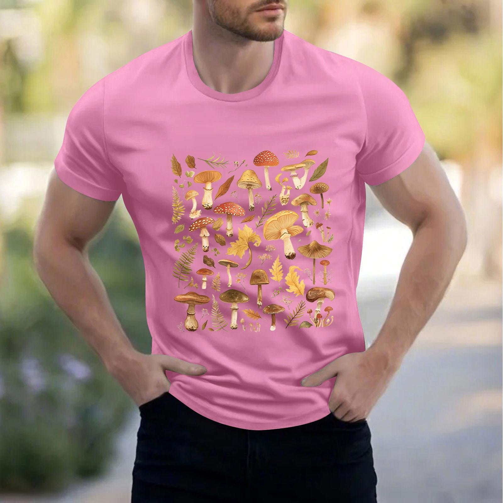 

Мужская рубашка с воротником-стойкой и коротким рукавом, свободная рубашка для отдыха и отдыха, мужская XXXL розовый