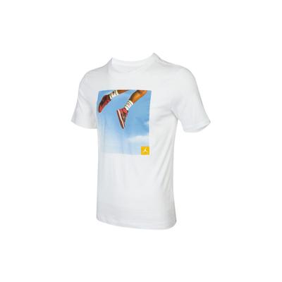 Jordan Camiseta Masculina de Manga Curta Esportiva com Estampa de Foto Tops Branco DA9895-100
