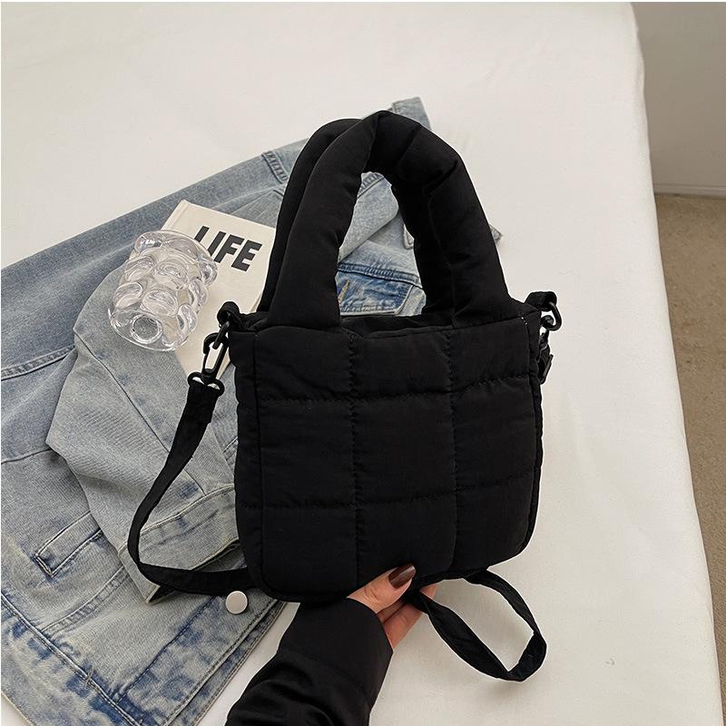 

Хлопковая одежда и сумки Niche Design Маленькая сумка-тоут с девятью ячейками Новая хлопковая сумка-тоут Сумка через плечо на одно плечо