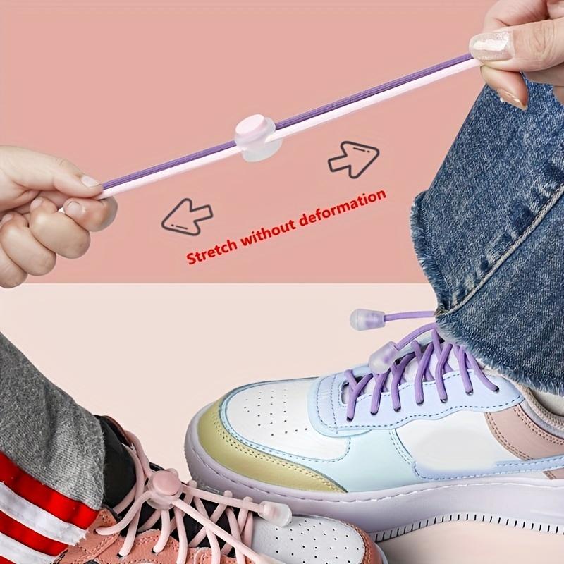 1 Pair of Spandex Elastic Shoelaces Suitable for Sneakers, Lazy Tie-Free Adult Universal 39.37inch Length