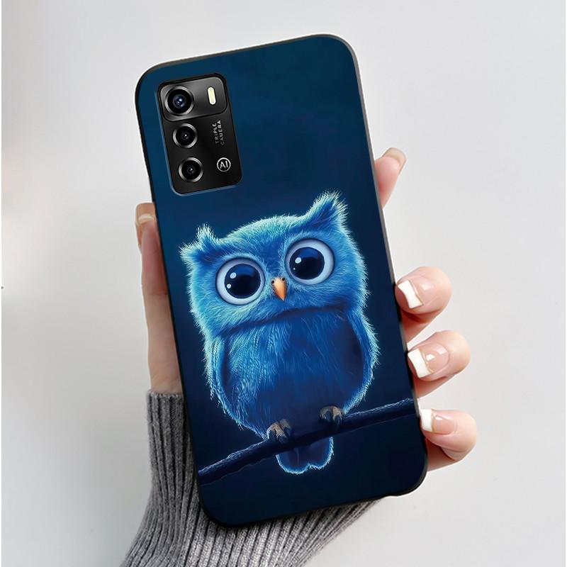 Casing For ZTE Blade V40 Vita 8045/A72 4G Case Luxury Dragon Cute Cool Boys Girls Black Matte Soft TPU Silicone Shell Back Cover