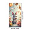 Bunny Backdrop Fabric Party Supplies Easter Banner Lightweight Photography Props For Indoor Spring Decorations Kids