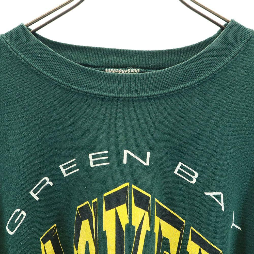 NUTMEG 90s Old Packers Long Sleeve Trainer XL Brushed Back of Sweatshirt Men's Used