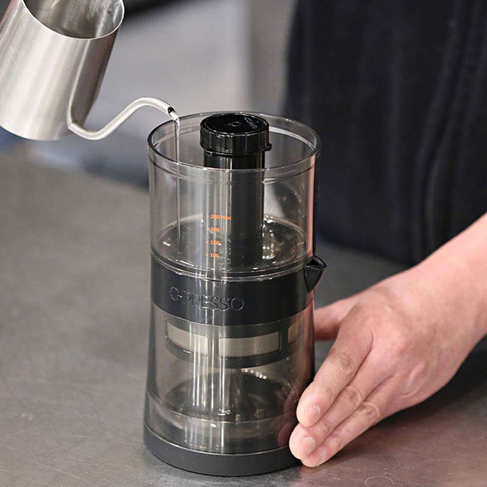 MEDIK Gyropresso Cold Brew Coffee Maker (G-PRESSO), 4-Minute Brew, High Concentration, Portable, MDK-GP01BK