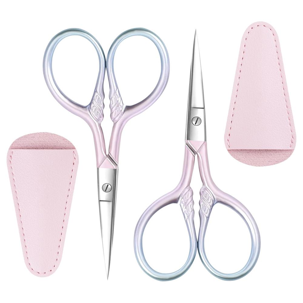 Multifunctional Stainless Steel Sharp Scissors Embroidery Needlework Scissors Shears Small Eyebrow Scissors for Household Beauty