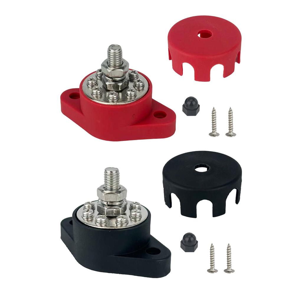 Distribution Block Bus Bar Stud Power Terminal Connector Replacement for Automotive Marine RV Truck Boats