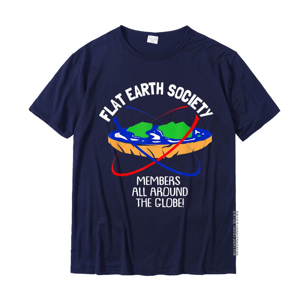 Flat Earth Society TShirt Design Cotton Young Tops T Shirt Fitness Tight Rife Top TShirts