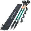 Nordic Walking Poles, Foldable, Adjustable, Telescopic - Green K09
