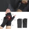 Unisex Copper Fiber Compression Gloves Anti-Skid Breathable Half-Finger Training Gloves Promotes Hands Blood Circulation 1pair