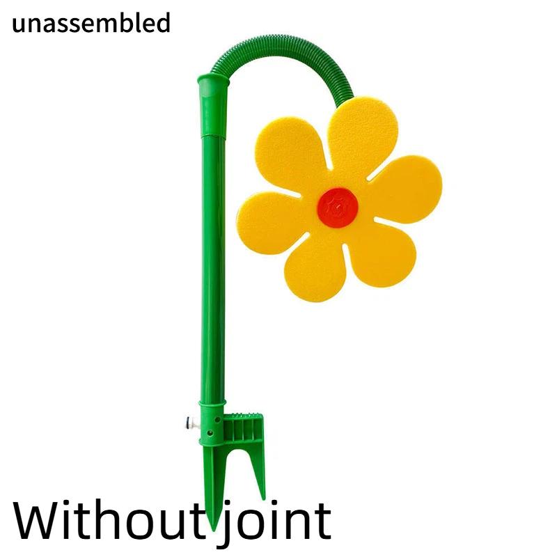Oscillating Sunflower Garden Sprinkler Yellow Loose Pack No Connector Included For Lawn Care Plant Irrigation Gardening Supplies
