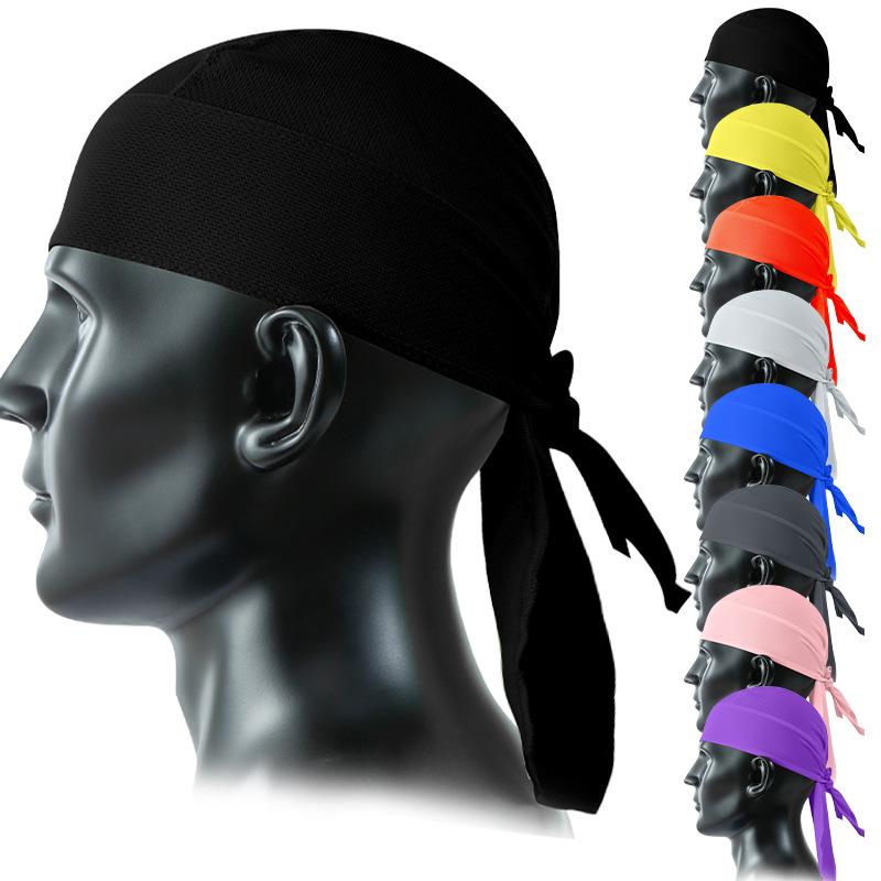 Gränsöverskridande Mesh Cykelkeps: Andningsbar pirathuvudduk med lång svans för solskydd, för utomhuscykling och sommarfiske.