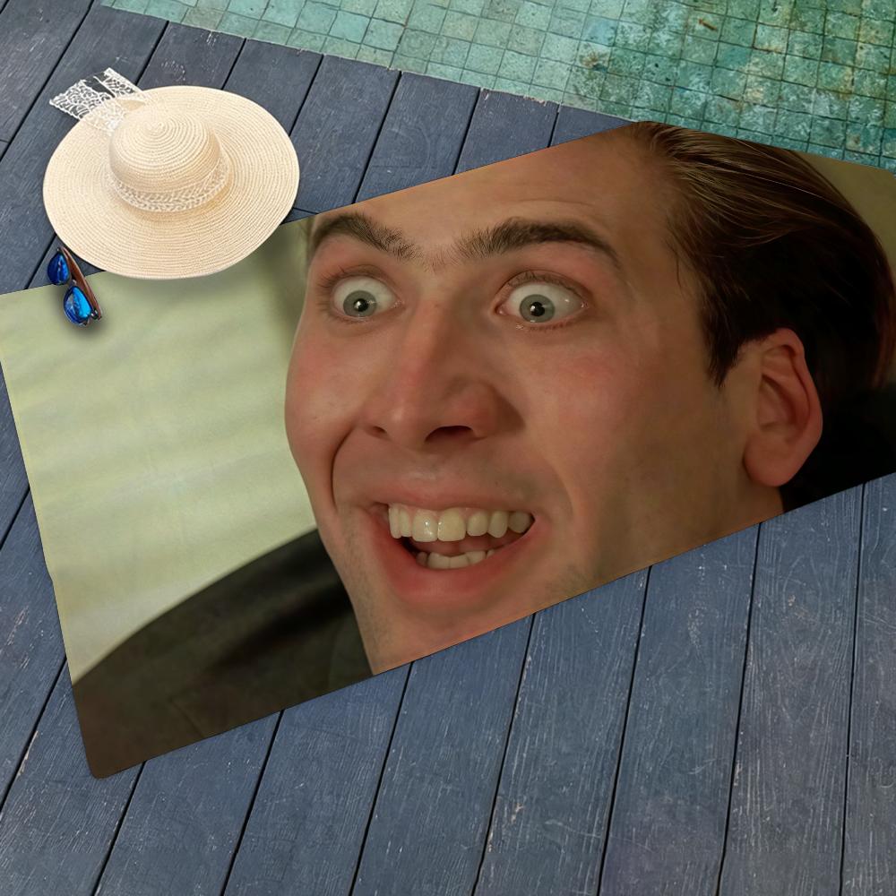 Actor New Pop N-Nicolas C-Cage Towel Towels For Beaches Yoga Studios Gyms Hot Springs Swimming Pools And Picnics