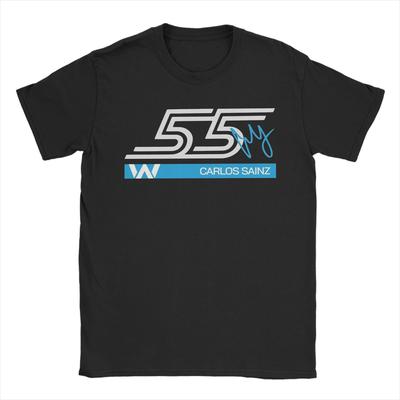 Carlos Sainz Driver T-Shirt Men  Amazing 100% Cotton Tee Shirt Crew Neck Short Sleeve T Shirts Gift Tops