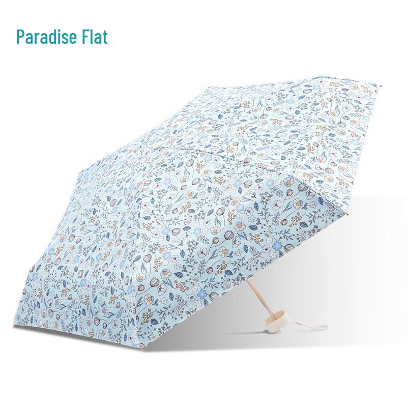 Heaven Umbrella UV Protection 6-Fold Pocket Capsule Floral Sun/Rain Umbrella
